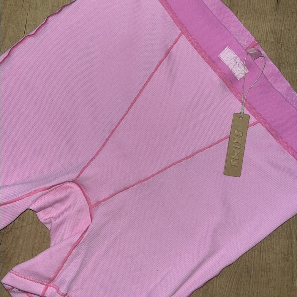 SKIMS cotton rib boxers BUBBLEGUM